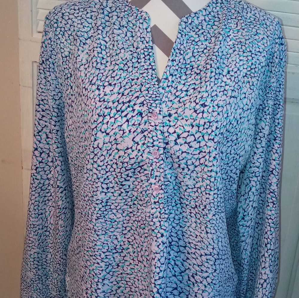Long sleeve dressy blouse
